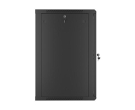 Lanberg Wisząca 19" 18U 600x600mm jednosekcyjna (czarna) - 455307 - zdjęcie 10